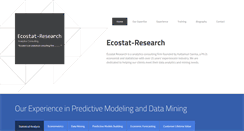 Desktop Screenshot of ecostat-research.com