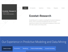 Tablet Screenshot of ecostat-research.com